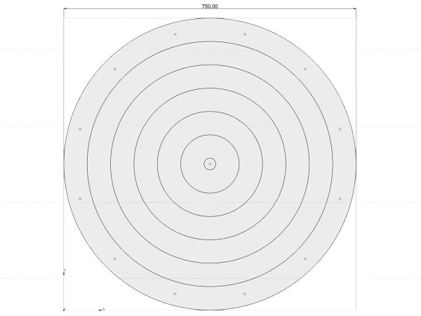 Bullseye hoppeplade eller balanceplade